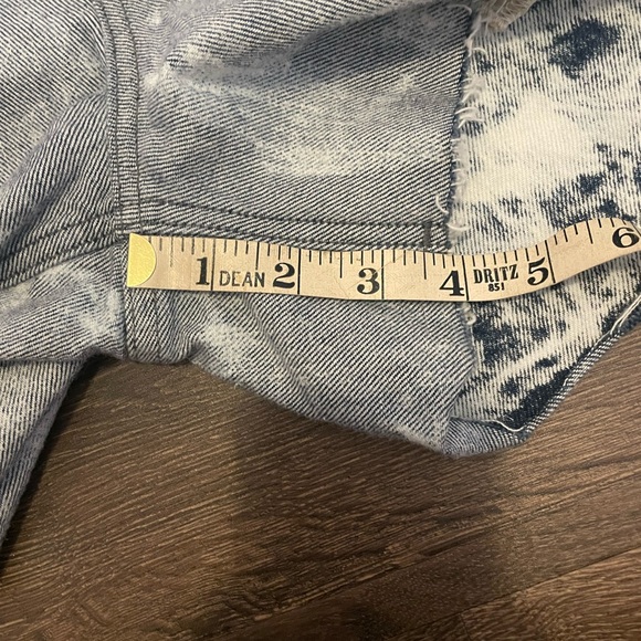 New Rag & Bone Maya High Waist Tie Dye Shorts Light Grey & white Size 28 - Picture 6 of 10